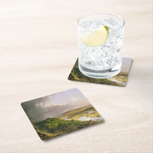 Thomas Cole de Oxbow de Connecticut rivier Kartonnen Onderzetters (Insitu)