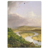 Thomas Cole de Oxbow de Connecticut rivier Klembord (Achterkant)