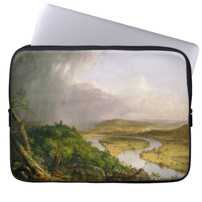 Thomas Cole de Oxbow de Connecticut rivier Laptop Sleeve (Voorkant)