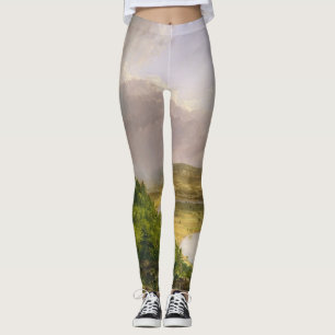 Thomas Cole de Oxbow de Connecticut rivier Leggings