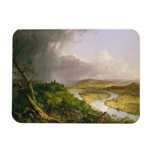 Thomas Cole de Oxbow de Connecticut rivier Magneet