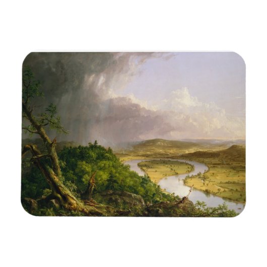 Thomas Cole de Oxbow de Connecticut rivier Magneet (Horizontaal)