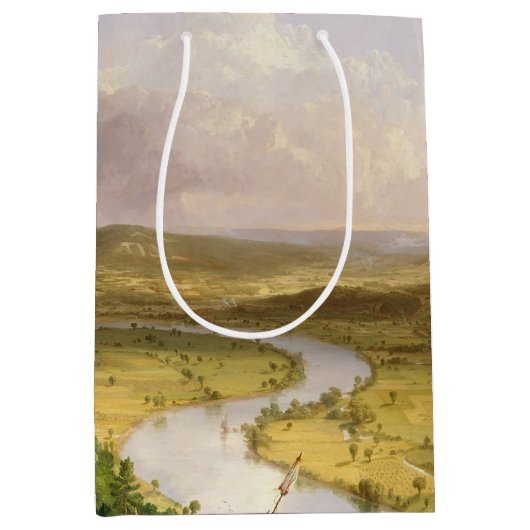Thomas Cole de Oxbow de Connecticut rivier Medium Cadeauzakje (Voorkant)