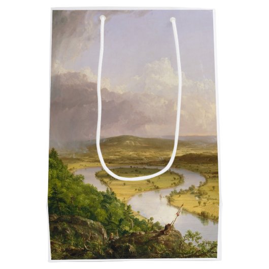Thomas Cole de Oxbow de Connecticut rivier Medium Cadeauzakje (Achterkant)