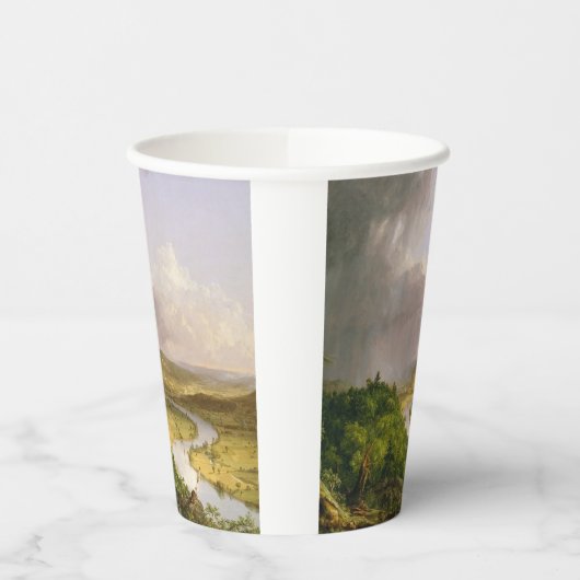 Thomas Cole de Oxbow de Connecticut rivier Papieren Bekers (Links)