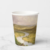 Thomas Cole de Oxbow de Connecticut rivier Papieren Bekers (Achterkant)