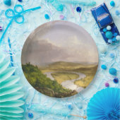 Thomas Cole de Oxbow de Connecticut rivier Papieren Bordje (Feest)