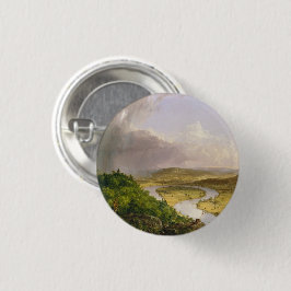 Thomas Cole de Oxbow de Connecticut rivier Ronde Button 3,2 Cm