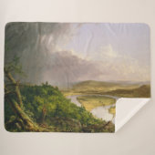 Thomas Cole de Oxbow de Connecticut rivier Sherpa Deken (Voorkant (horizontaal))