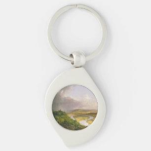Thomas Cole de Oxbow de Connecticut rivier Sleutelhanger