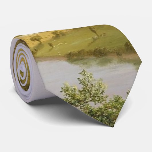 Thomas Cole de Oxbow de Connecticut rivier Stropdas (Opgerold)