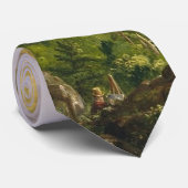 Thomas Cole de Oxbow de Connecticut rivier Stropdas (Opgerold)