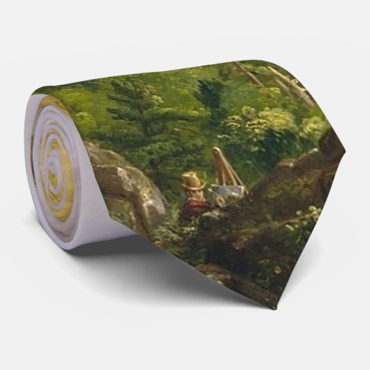 Thomas Cole de Oxbow de Connecticut rivier Stropdas (Opgerold)