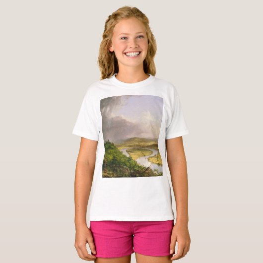 Thomas Cole de Oxbow de Connecticut rivier T-shirt (Voorkant volledig)