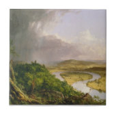 Thomas Cole de Oxbow de Connecticut rivier Tegeltje (Voorkant)