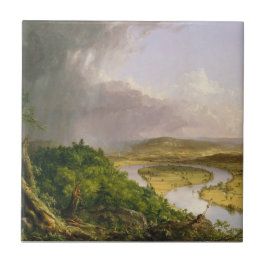 Thomas Cole de Oxbow de Connecticut rivier Tegeltje