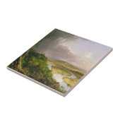 Thomas Cole de Oxbow de Connecticut rivier Tegeltje (Zijkant)