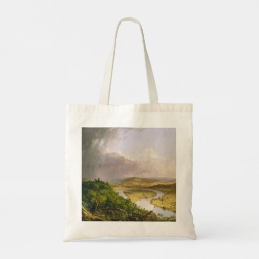 Thomas Cole de Oxbow de Connecticut rivier Tote Bag (Achterkant)