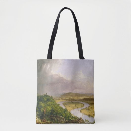 Thomas Cole de Oxbow de Connecticut rivier Tote Bag (Voorkant)
