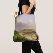 Thomas Cole de Oxbow de Connecticut rivier Tote Bag (Dichtbij)