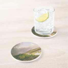 Thomas Cole de Oxbow de Connecticut rivier Zandsteen Onderzetter