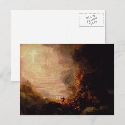 Thomas Cole - De pelgrim van het kruis Briefkaart (Voorkant / Achterkant)