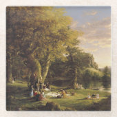 Thomas Cole de PIC-NIC Glazen Onderzetter (Voorkant)