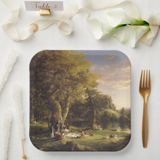 Thomas Cole de PIC-NIC Papieren Bordje (Huwelijk)