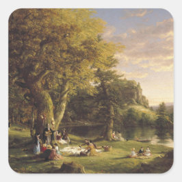 Thomas Cole de PIC-NIC Vierkante Sticker