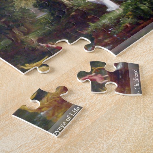 Thomas Cole - De reis van het leven - Kinderpuzzel Legpuzzel (Zijkant)