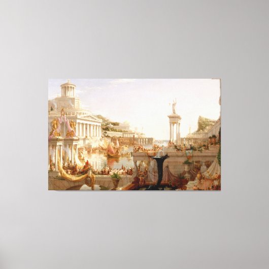 Thomas Cole - De voleinding, het verloop van de Canvas Afdruk (Voorkant)