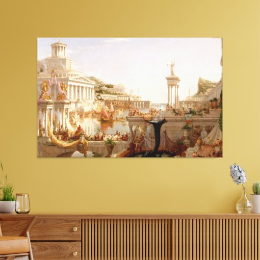 Thomas Cole - De voleinding, het verloop van de Canvas Afdruk (Insitu (Woonkamer))