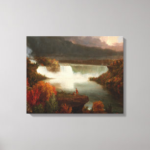 Thomas Cole Distant Uitzicht van Niagara-Herfsten Canvas Afdruk