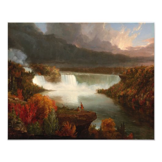  Thomas Cole Distant Uitzicht van Niagara-Herfsten Foto Afdruk (Voorkant)