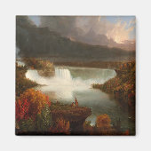  Thomas Cole Distant Uitzicht van Niagara-Herfsten Magneet (Voorkant)