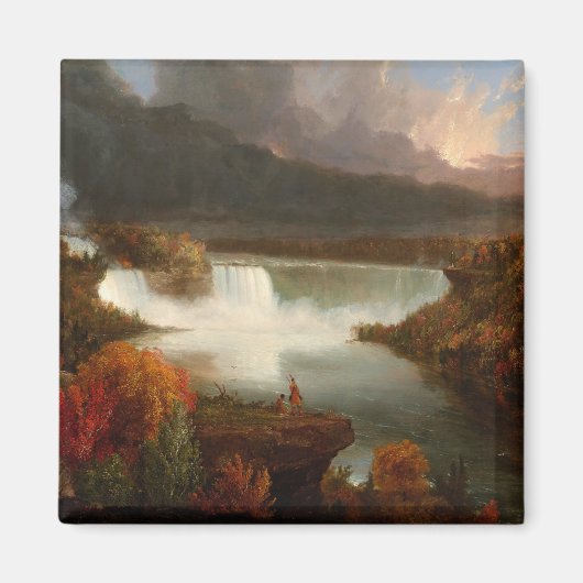  Thomas Cole Distant Uitzicht van Niagara-Herfsten Magneet (Voorkant)