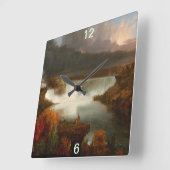 Thomas Cole Distant Uitzicht van Niagara-Herfsten Vierkante Klok (Hoek)