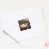 Thomas Cole Distant Uitzicht van Niagara-Herfsten Vierkante Sticker (Envelop)