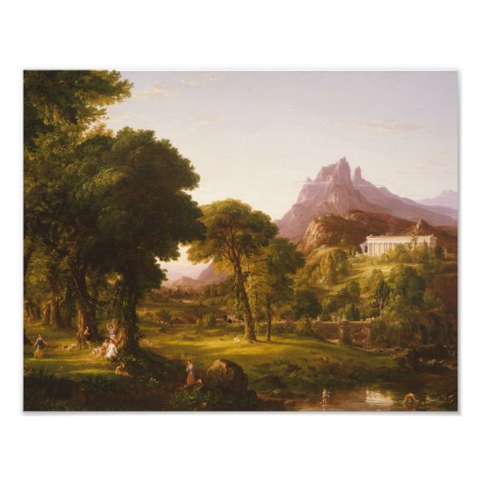 Thomas Cole - Dream of Arcadia Foto Afdruk (Voorkant)