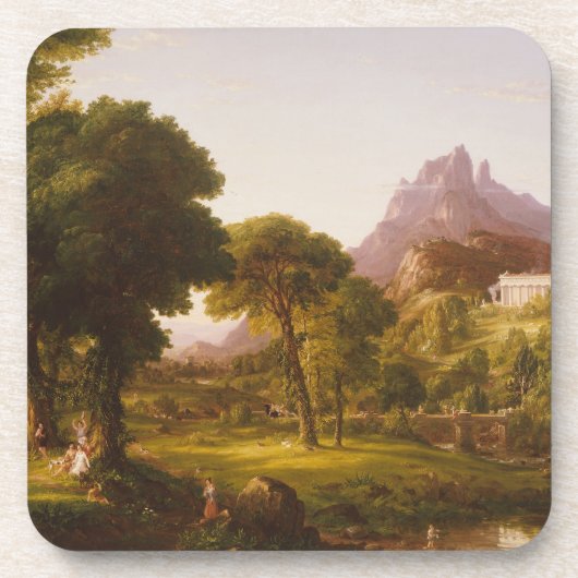 Thomas Cole Dream van Arcadia Bier Onderzetter (Voorkant)