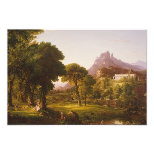 Thomas Cole Dream van Arcadia Foto Afdruk (Voorkant)