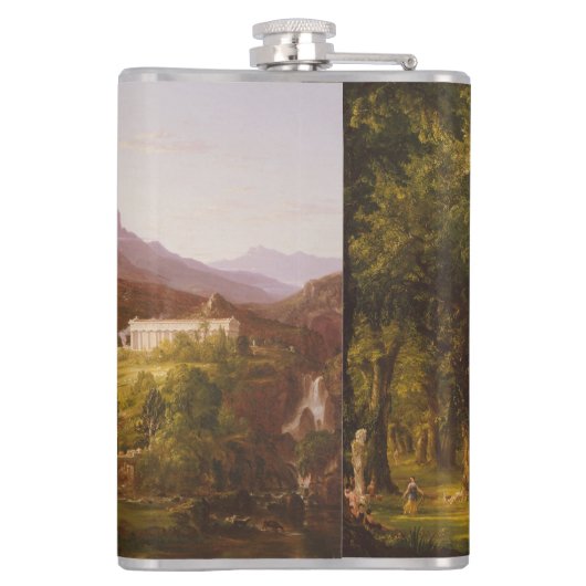 Thomas Cole Dream van Arcadia Heupfles (Achterkant)