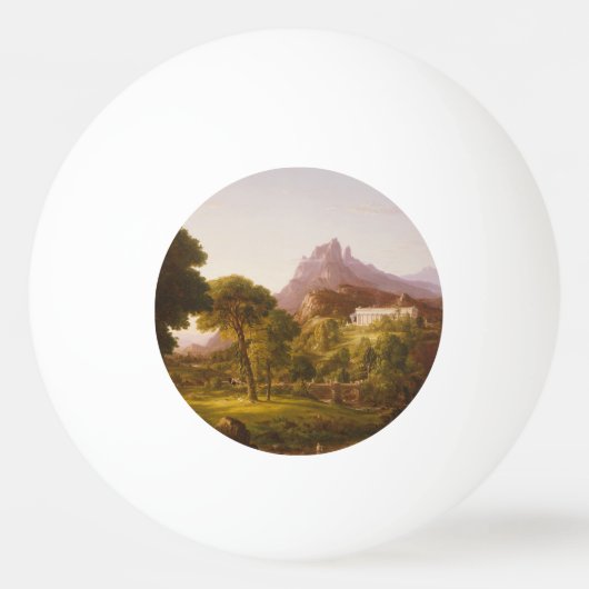 Thomas Cole Dream van Arcadia Pingpongbal (Voorkant)