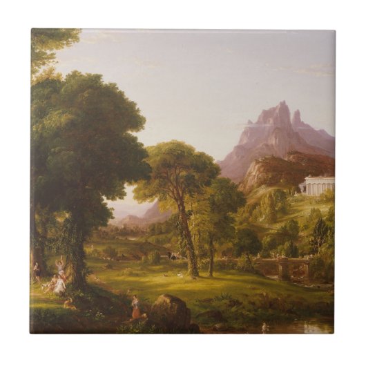 Thomas Cole Dream van Arcadia Tegeltje (Voorkant)