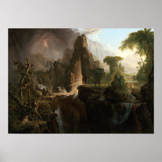 Thomas Cole Expulsion from the Garden of Eden Poster (Voorkant)