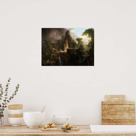 Thomas Cole Expulsion from the Garden of Eden Poster (Keuken)