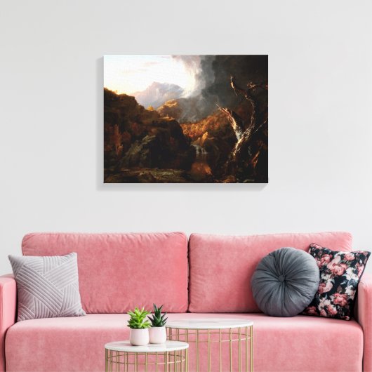  Thomas Cole Landscape met dode boom Canvas Afdruk (Insitu (Woonkamer))