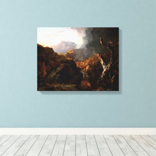  Thomas Cole Landscape met dode boom Canvas Afdruk (Insitu (Houten vloer))