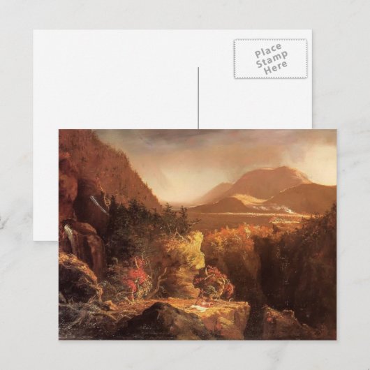 Thomas Cole - Landschap met figuren Briefkaart (Voorkant / Achterkant)