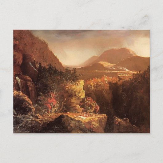 Thomas Cole - Landschap met figuren Briefkaart (Voorkant)